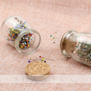 Colorful Garment Tailored Positioning Needle Safety Pear Shape Pin in Bottle 