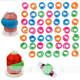 Silicone Bobbin Holders Thread Clamp Spool Huggers for Keeping Thread Tails Under Control 