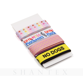 Personalized Logo Custom Hair Bows Printed Ribbon Printed Satin Ribbon
