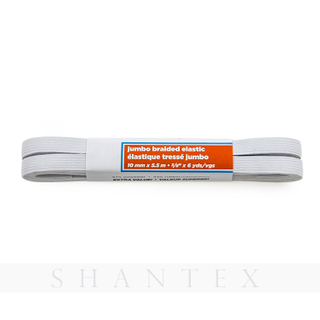 10mm Jumbo Braided Elastic Tape with Hank Packing 